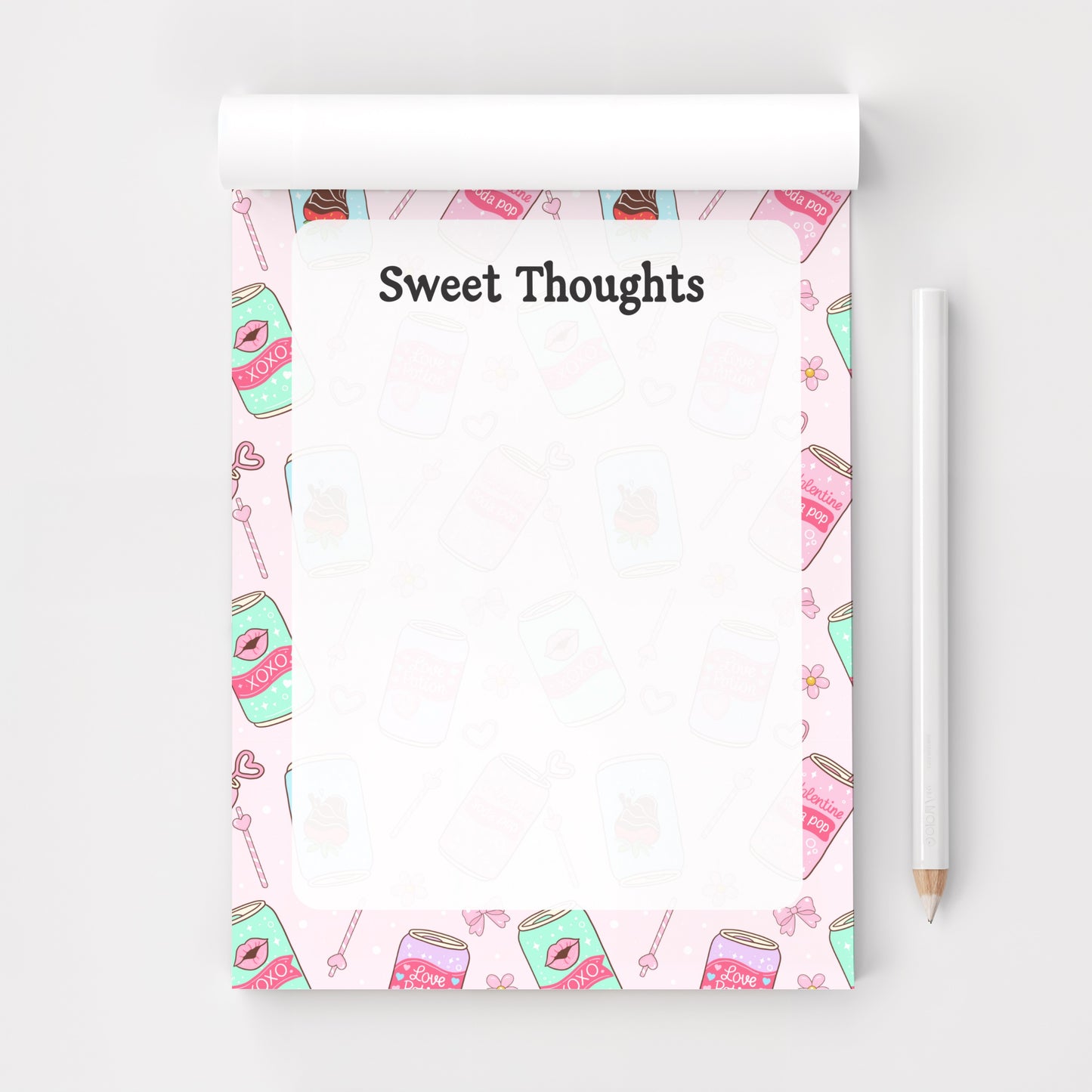 Sweet Thoughts Soda Pop Notepad A5
