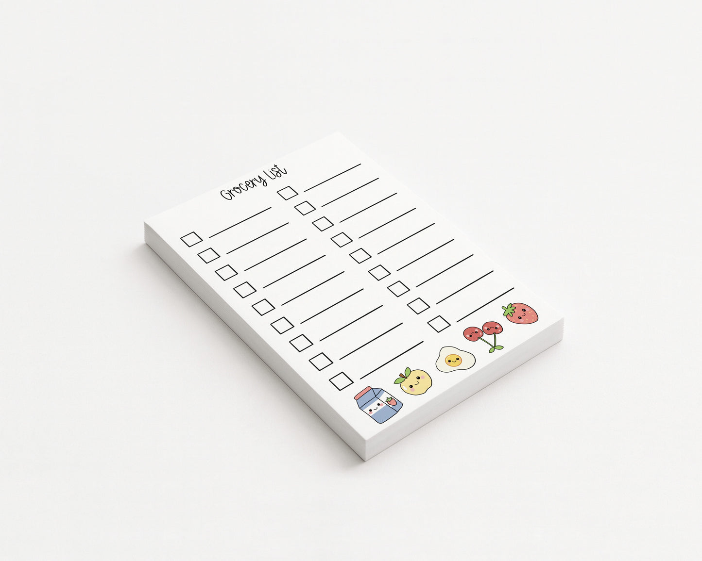 A5 Grocery List Notepad
