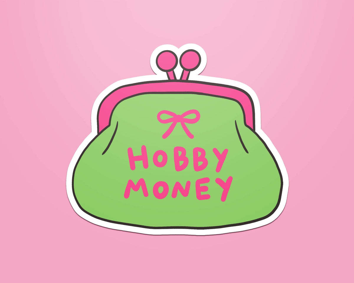 Hobby Money Sticker - Coquette Cloud Co