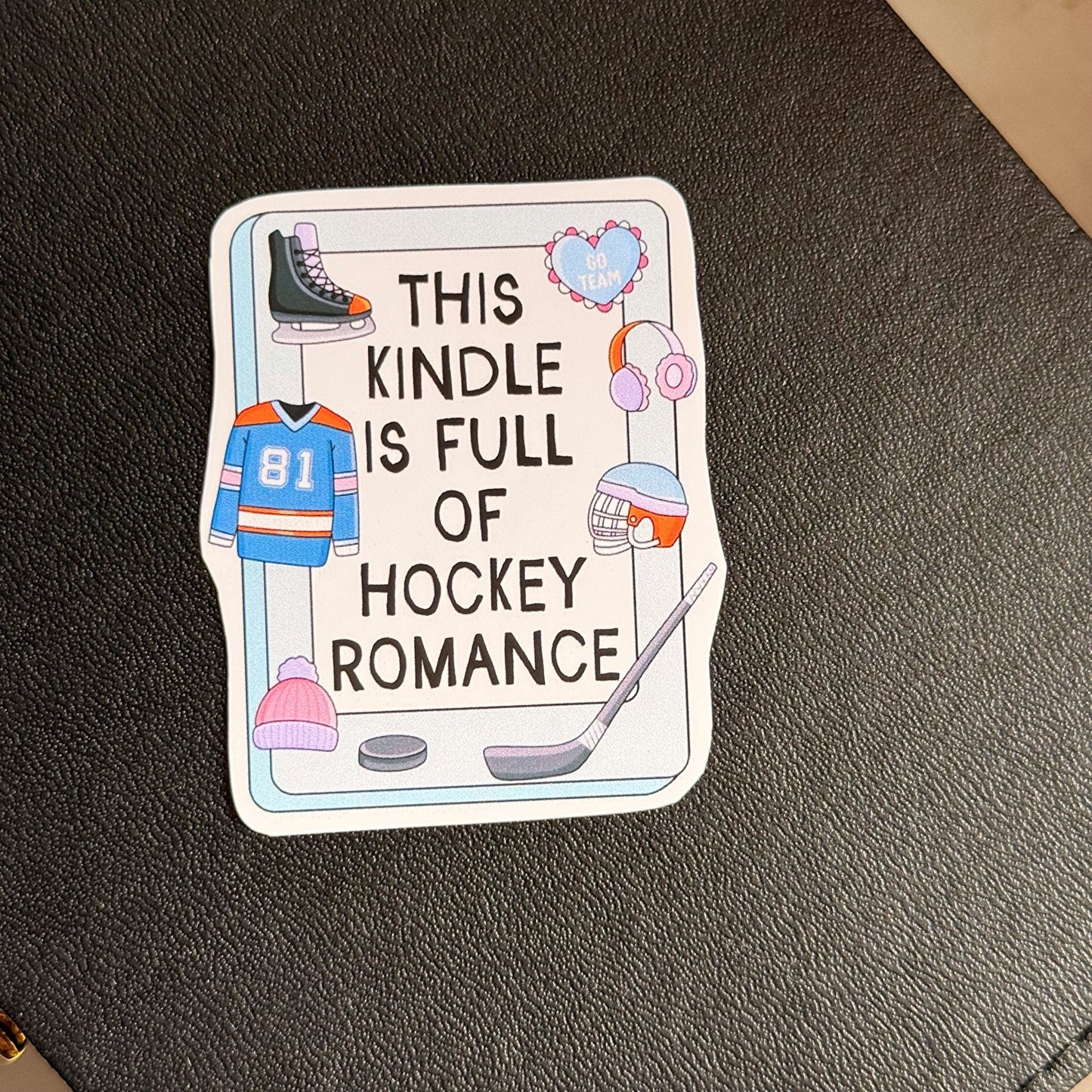 Hockey Romance Kindle Sticker - Coquette Cloud Co