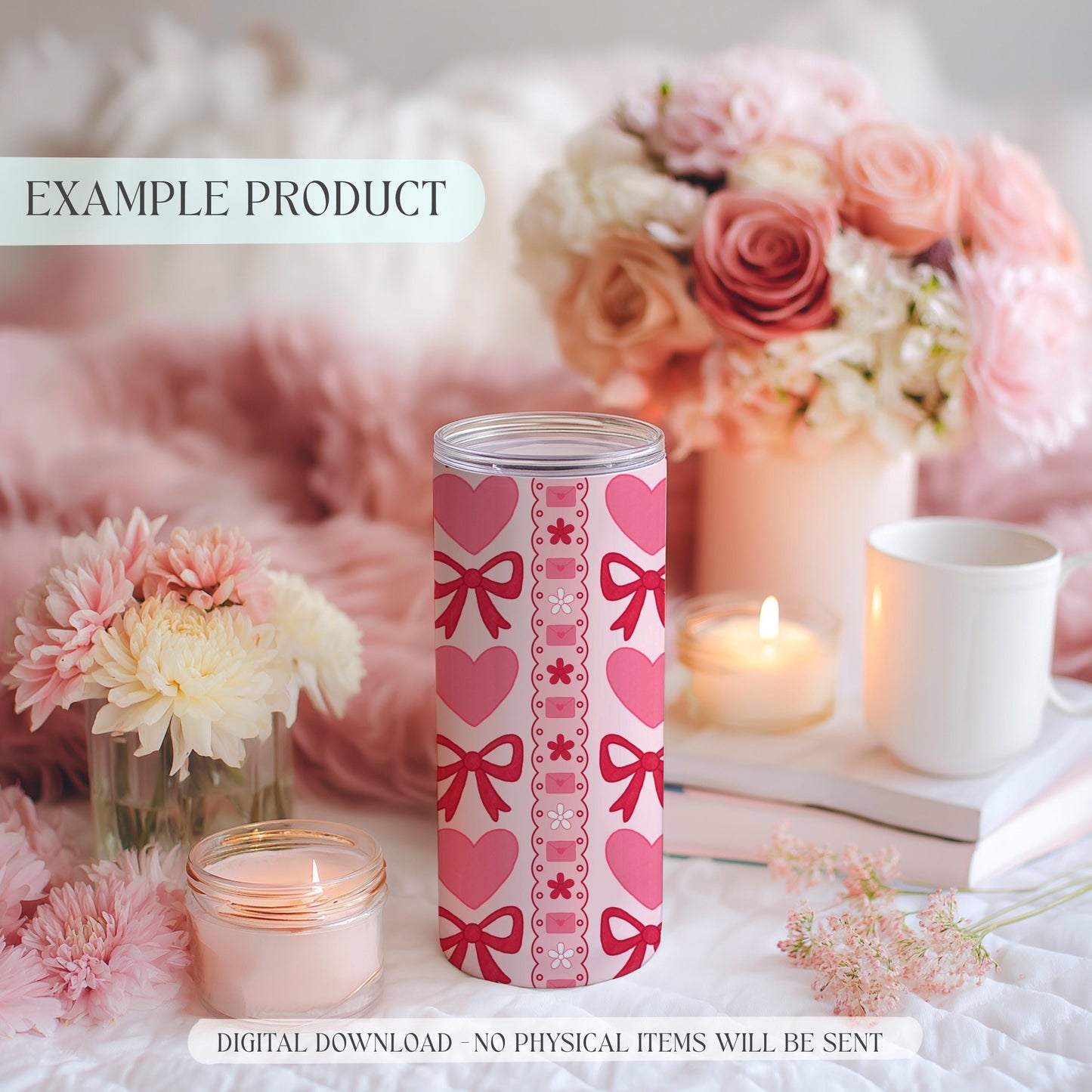 tumbler mockup with pattern