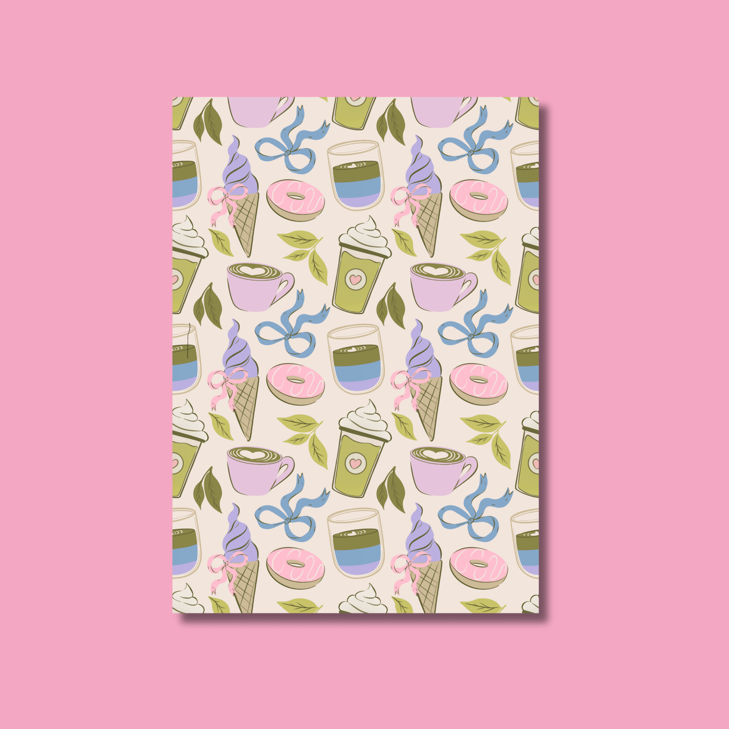 Matcha Lover Scrapbook Paper Pack A5 - Coquette Cloud Co