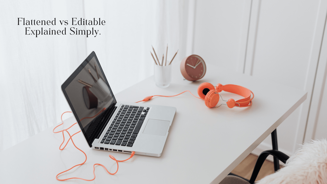 Flattened vs Editable Designs: What Small Businesses Need to Know Before Selling Digital Products - Coquette Cloud Co