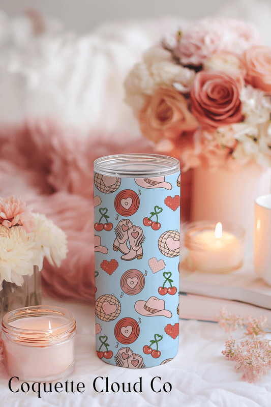 How to Design a Tumbler Using a Seamless Pattern - Coquette Cloud Co