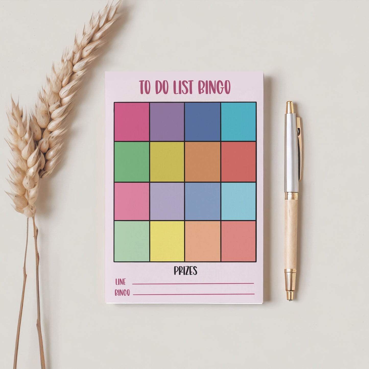 A5 To Do List Bingo Notepad