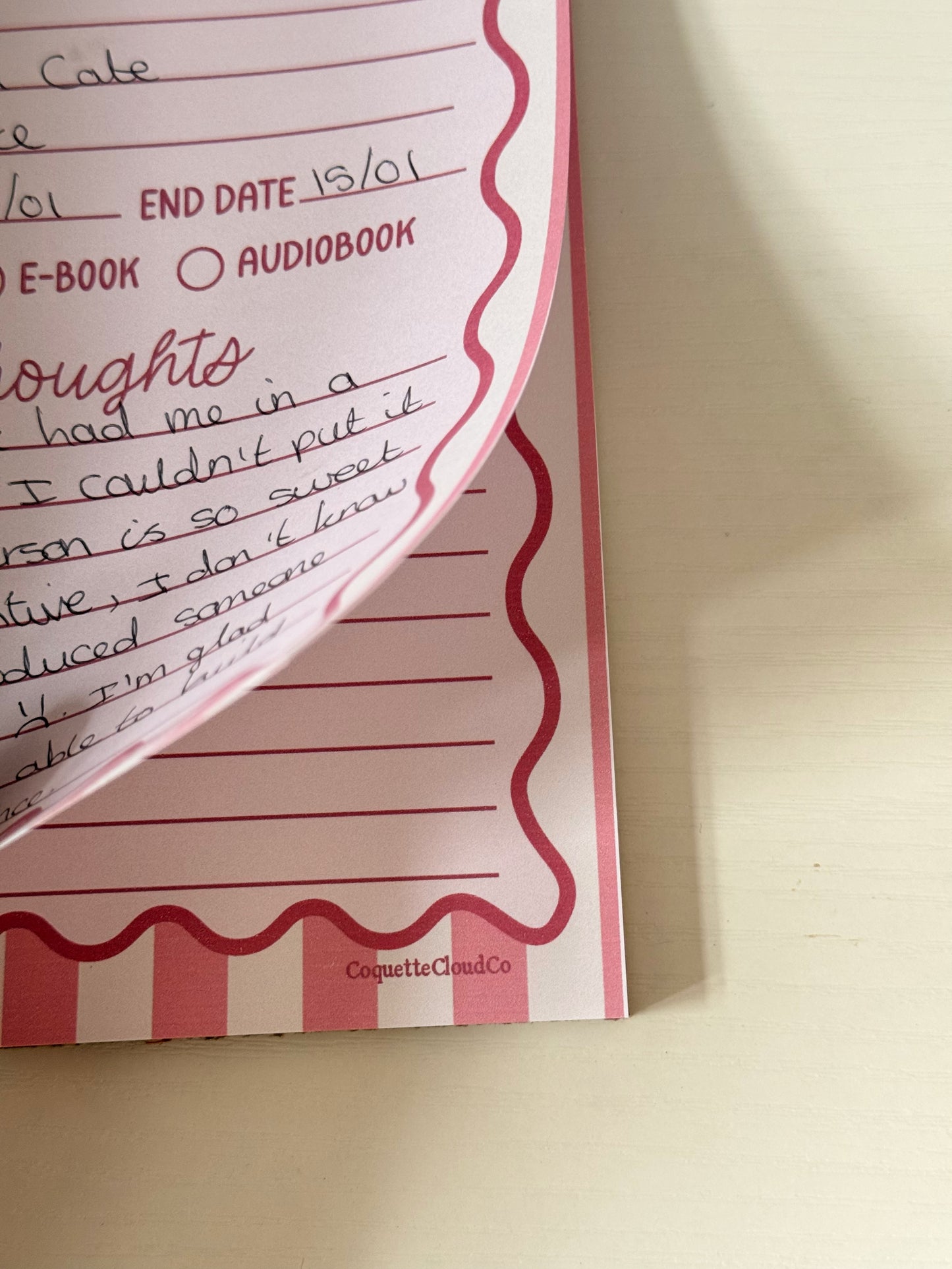 Book Review Notepad A5