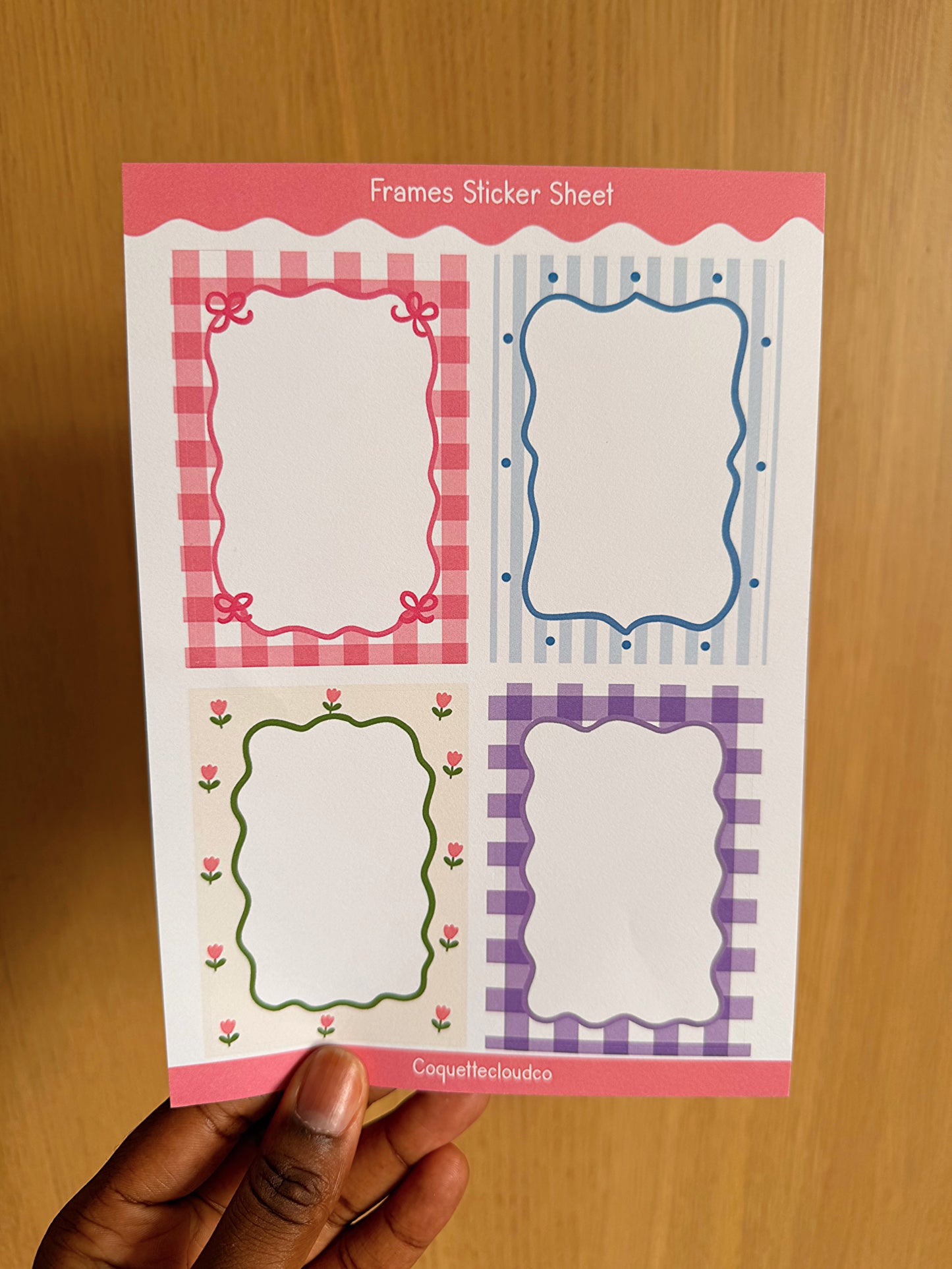 Girlie Frames Sticker Sheet