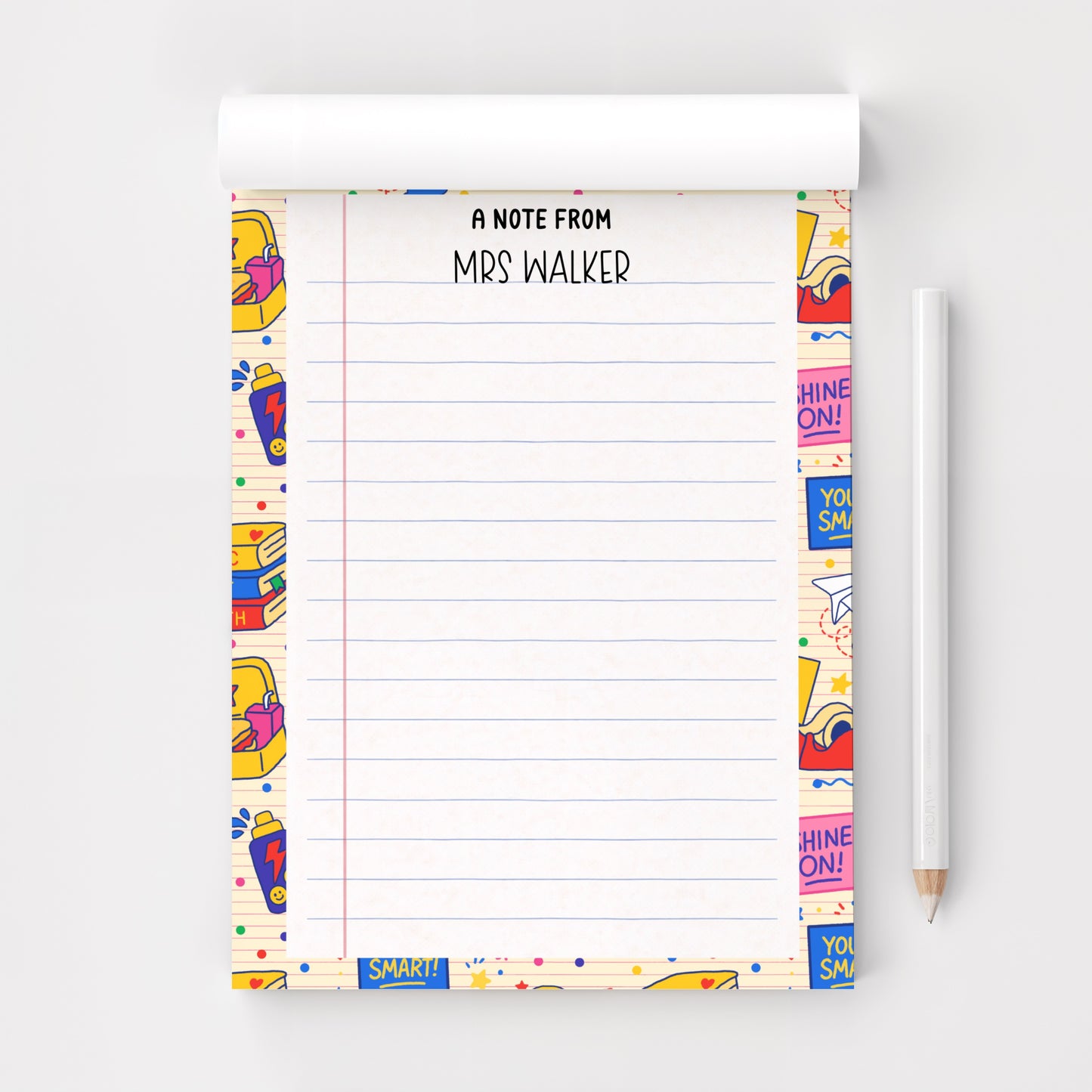 Personalised Teacher Notepad A5