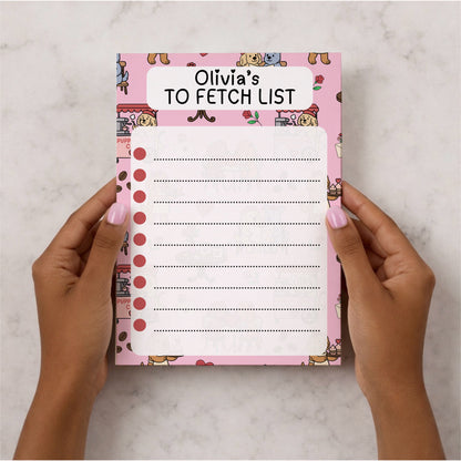Personalised “To Fetch” Notepad A5