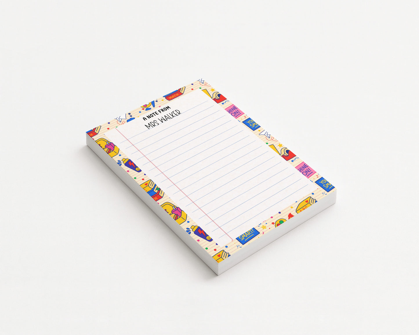 Personalised Teacher Notepad A5