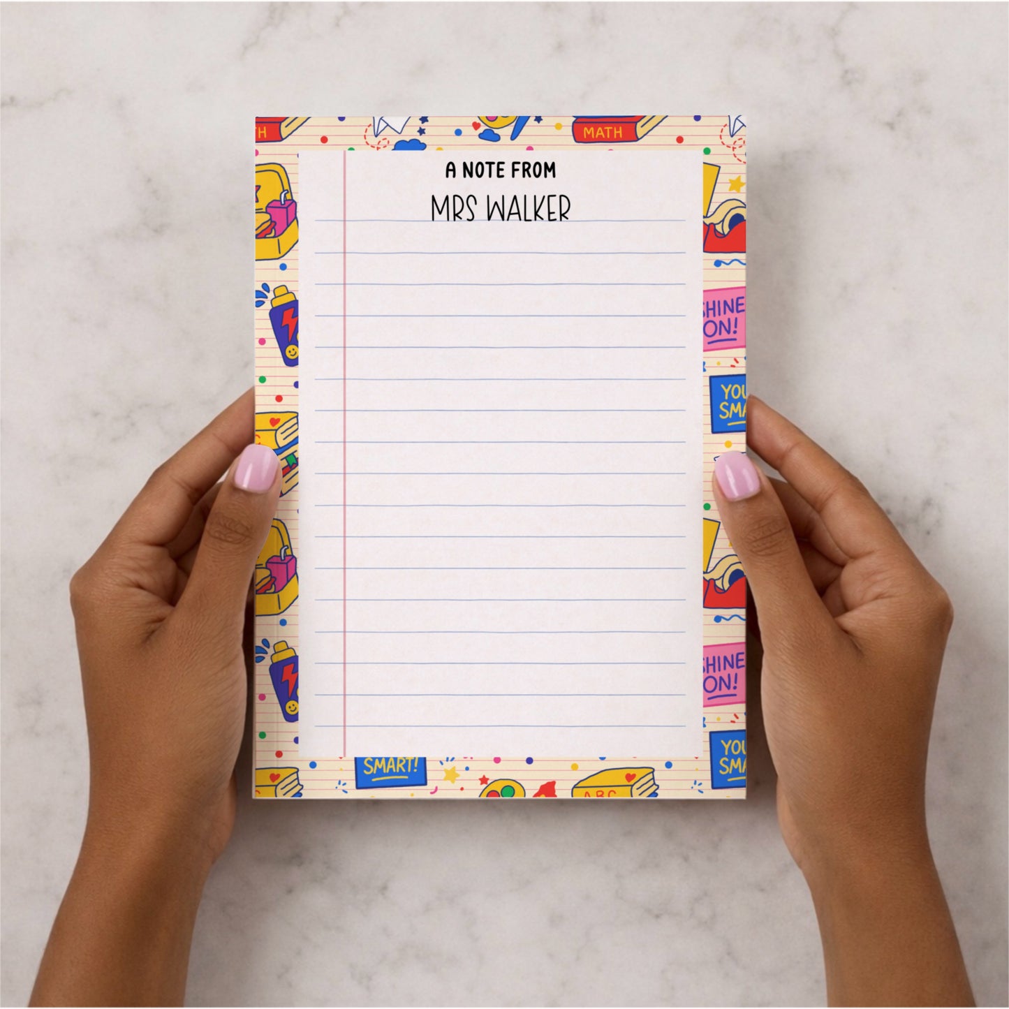 Personalised Teacher Notepad A5