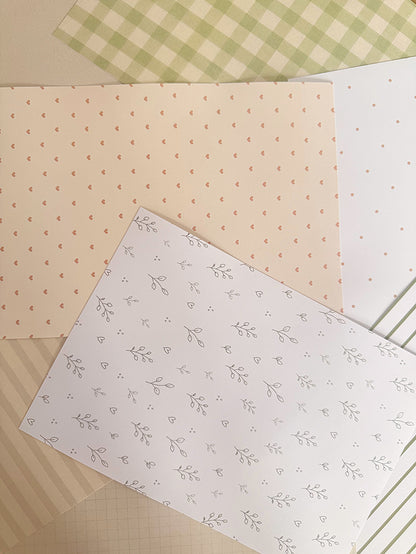 Sage Wedding Scrapbook Paper Pack A5