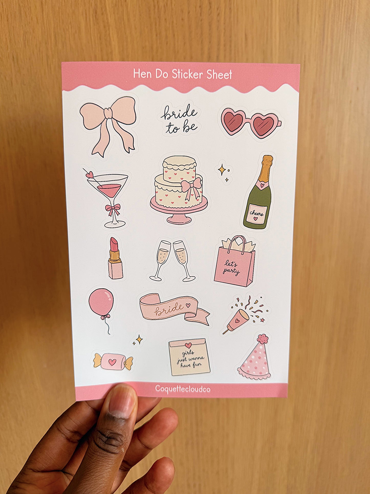 Hen Do Sticker Sheet