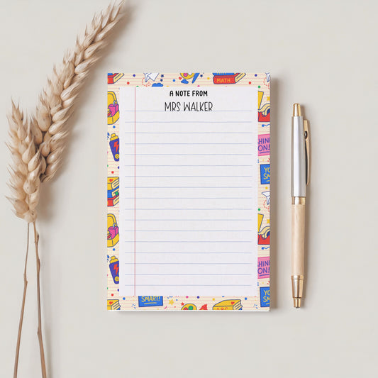 Personalised Teacher Notepad A5