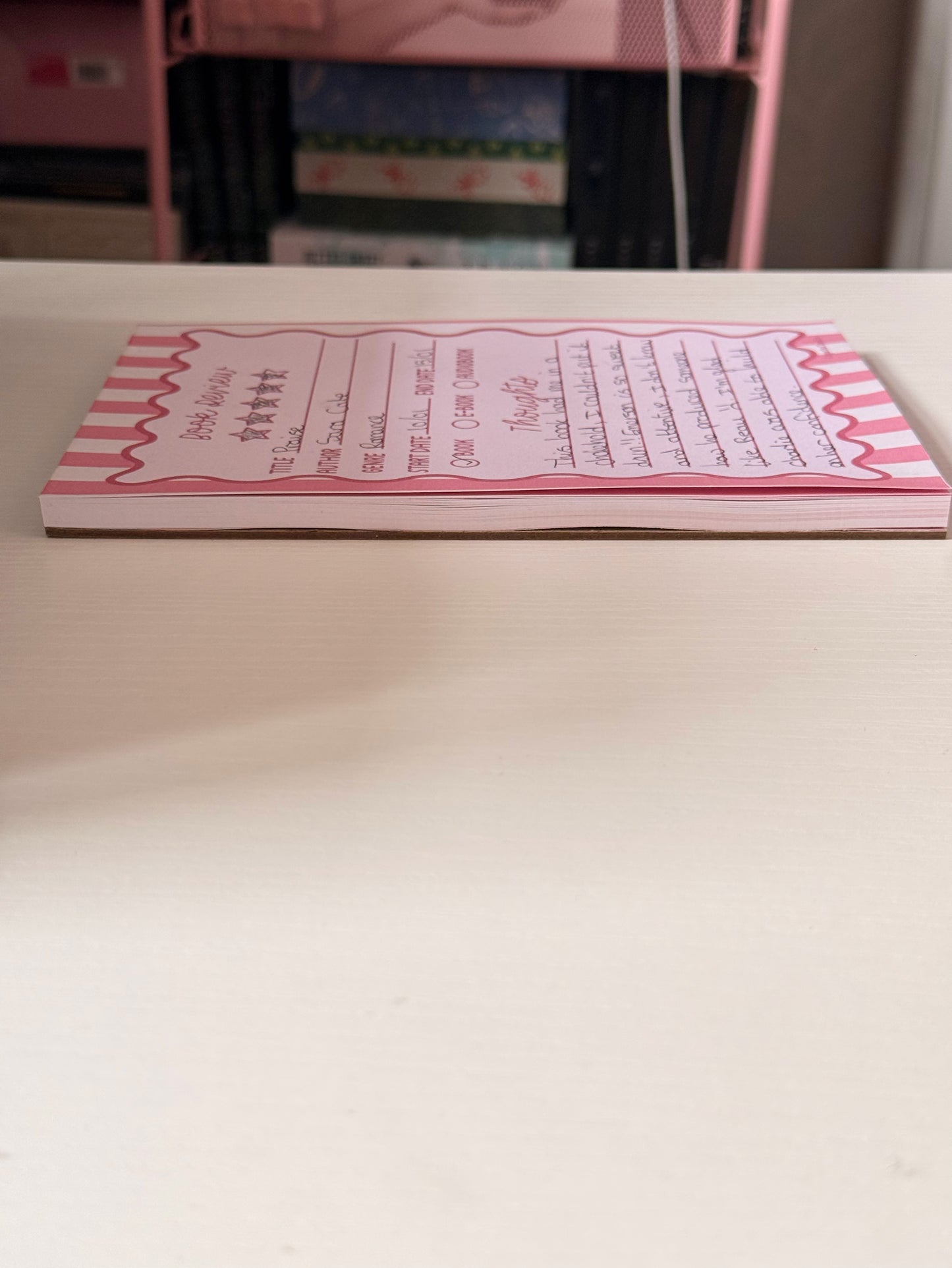 Book Review Notepad A5