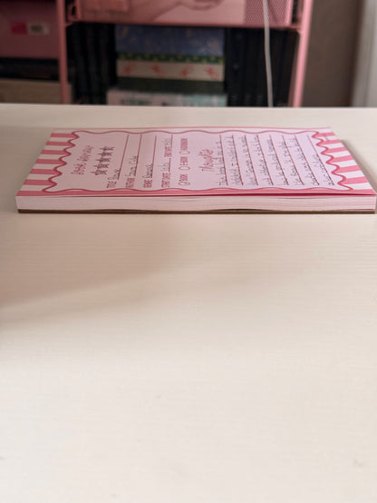 Book Review Notepad A5