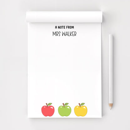 Personalised Teacher Notepad A5