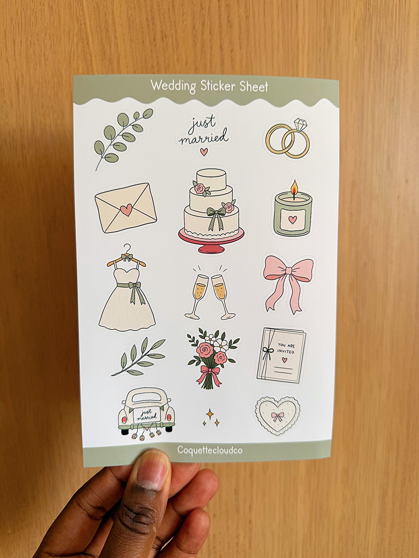 Wedding Sticker Sheet