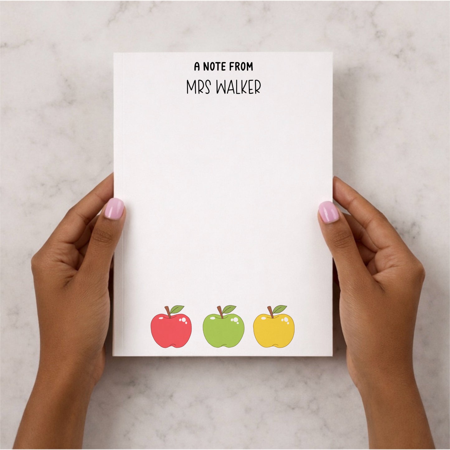 Personalised Teacher Notepad A5