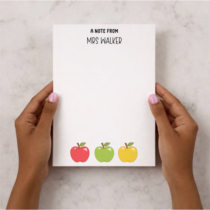 Personalised Teacher Notepad A5