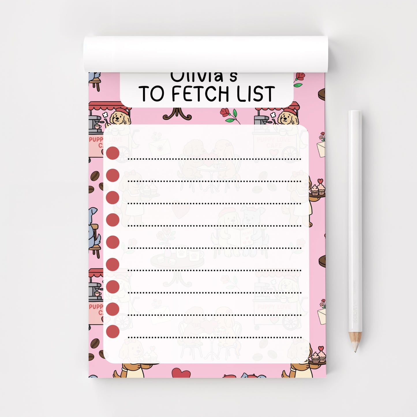 Personalised “To Fetch” Notepad A5