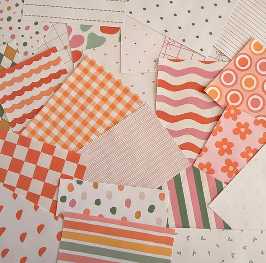 A5 Mixed Patterns Scrapbook Paper Pack
