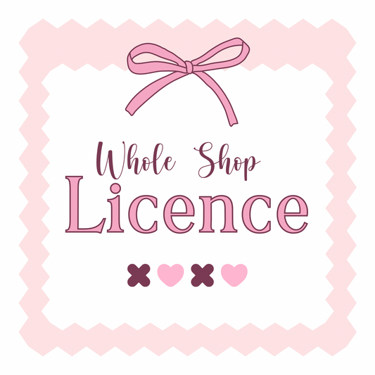 Extended Commercial Licence – Whole Shop (excl. patterns) – 500+ sales per design