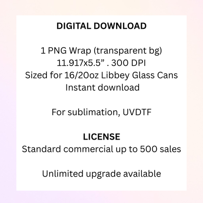 Smut Bookish Design 16oz 20oz Glass Tumbler Wrap