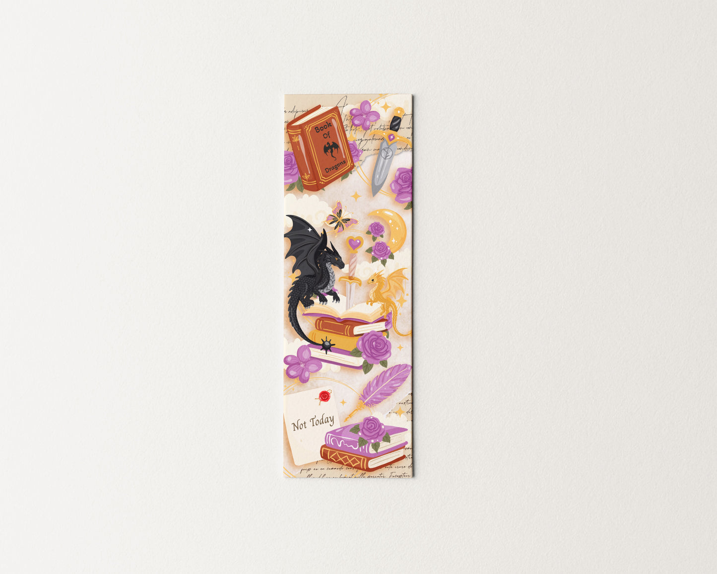 Romantasy Dragon Bookmark