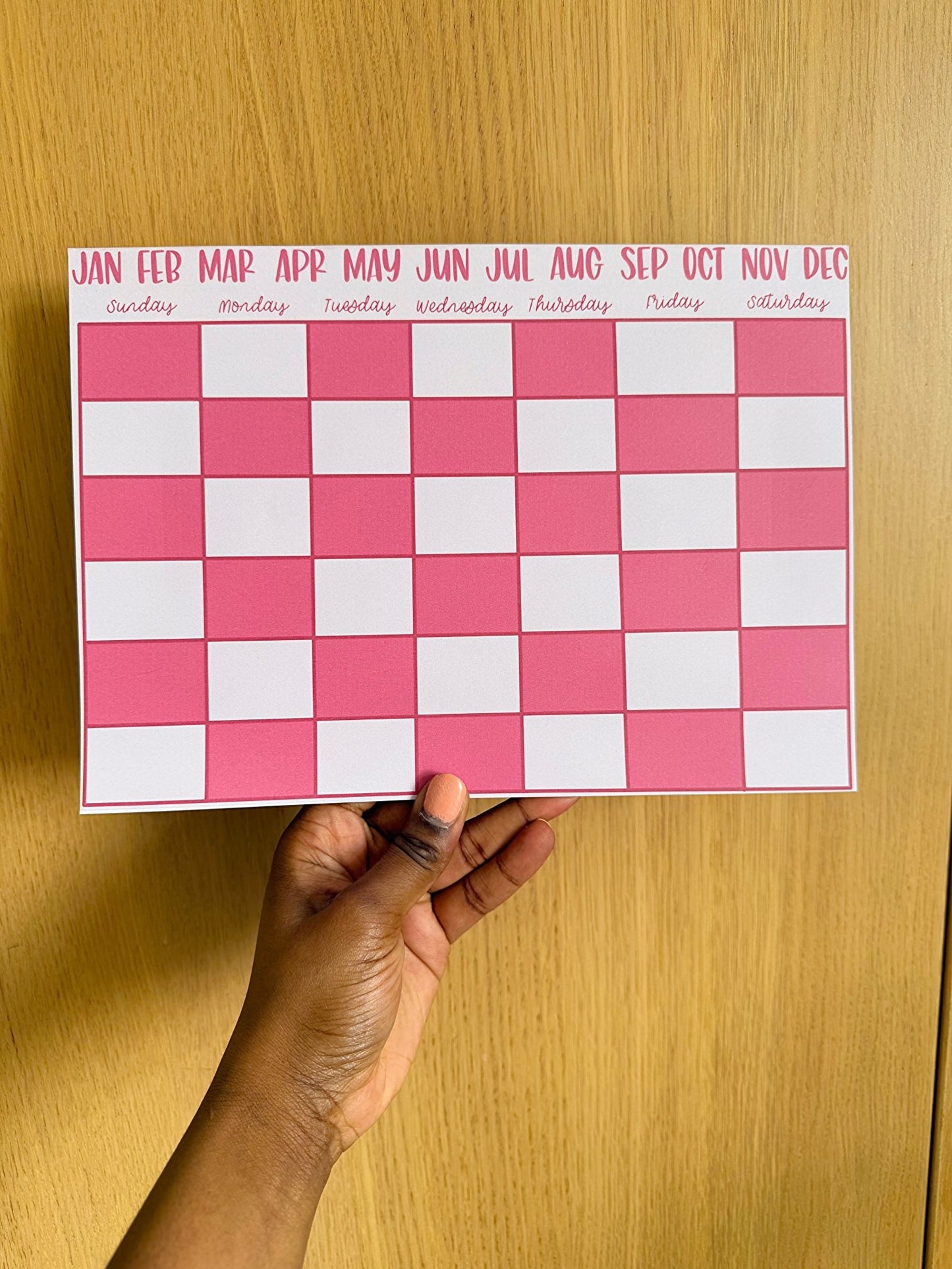 A4 Monthly Planner Notepad – Minimal Monthly Planning - Coquette Cloud Co