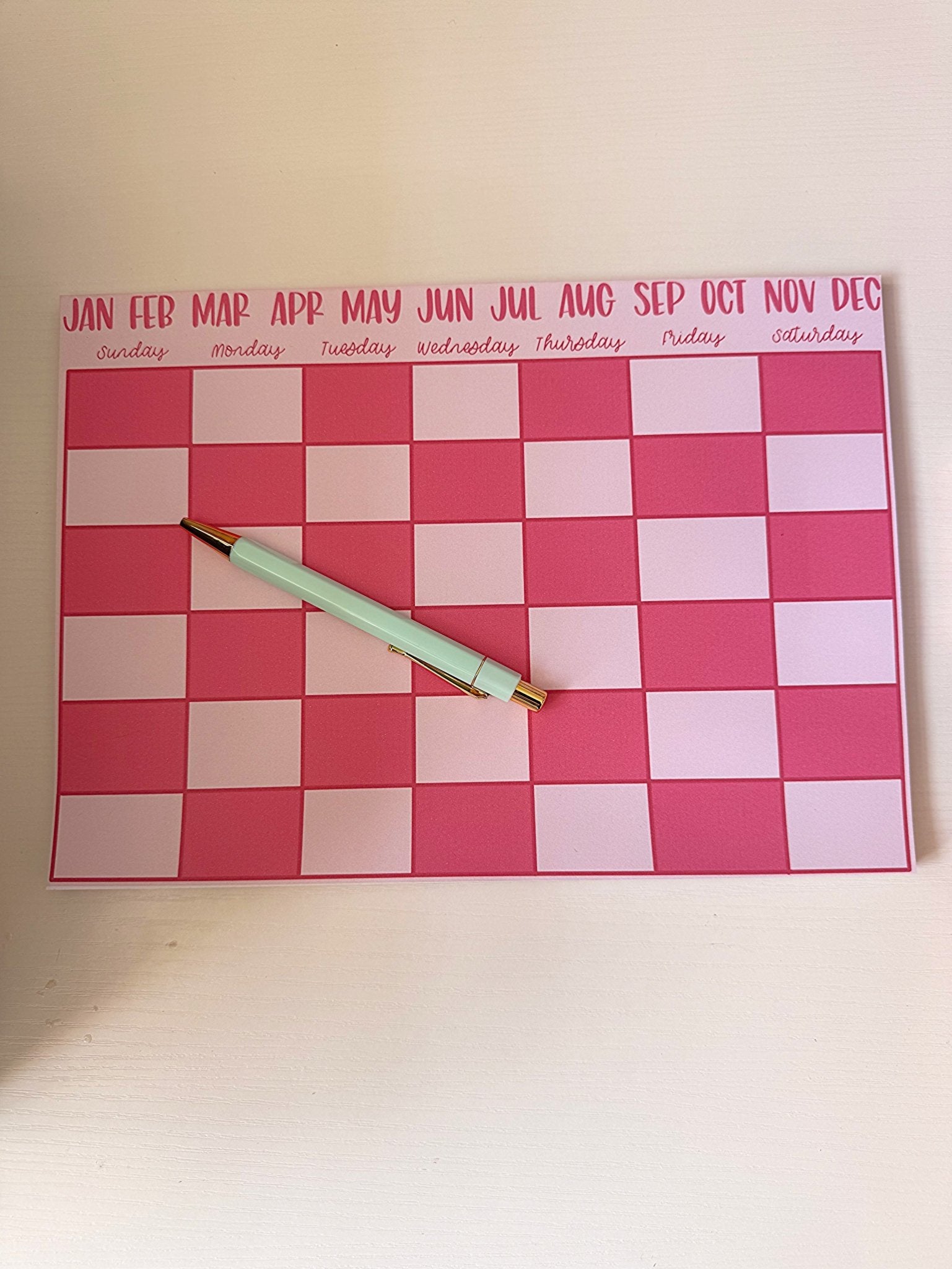 A4 Monthly Planner Notepad – Minimal Monthly Planning - Coquette Cloud Co