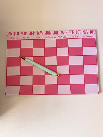 A4 Monthly Planner Notepad – Minimal Monthly Planning - Coquette Cloud Co