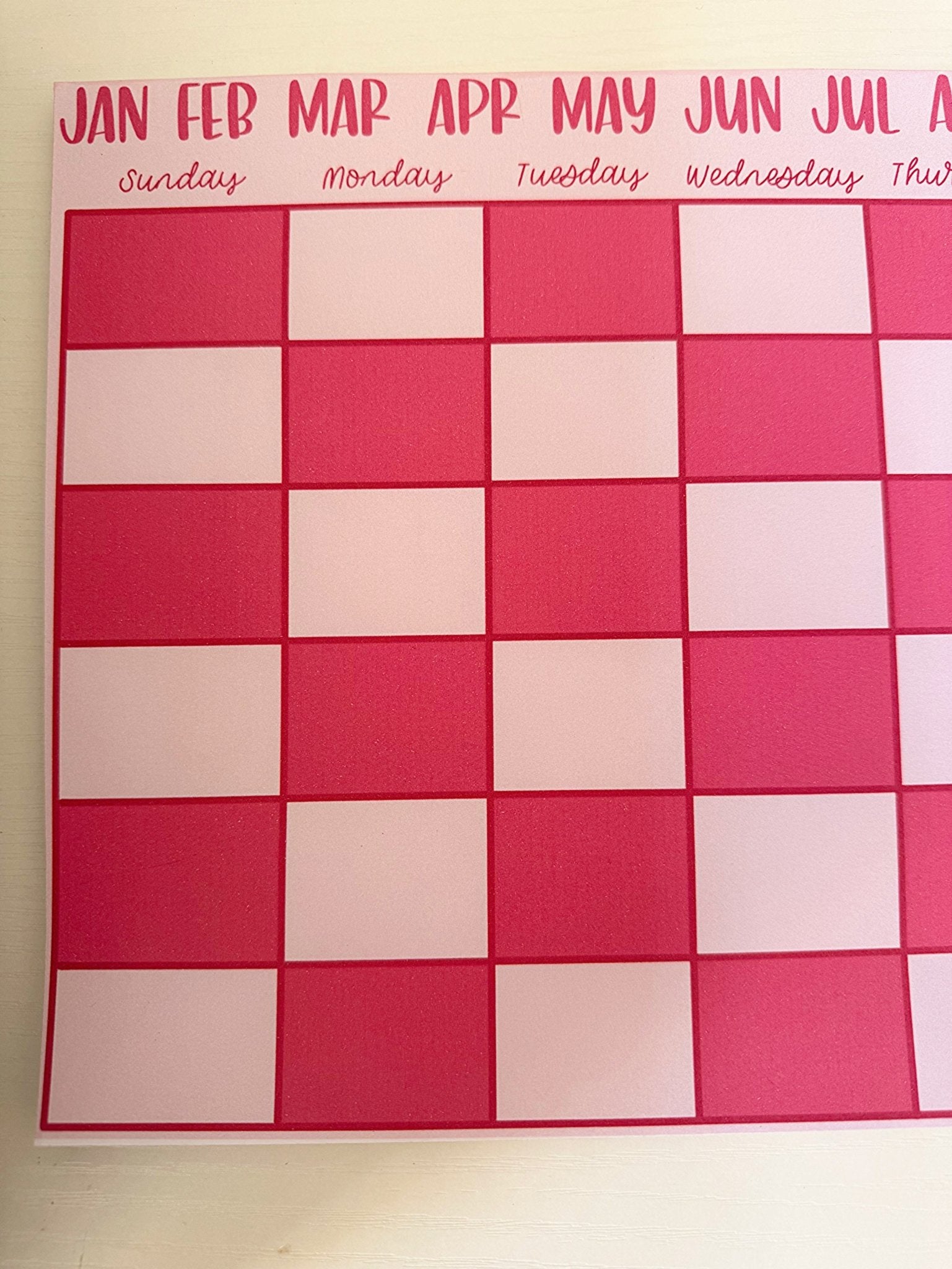 A4 Monthly Planner Notepad – Minimal Monthly Planning - Coquette Cloud Co