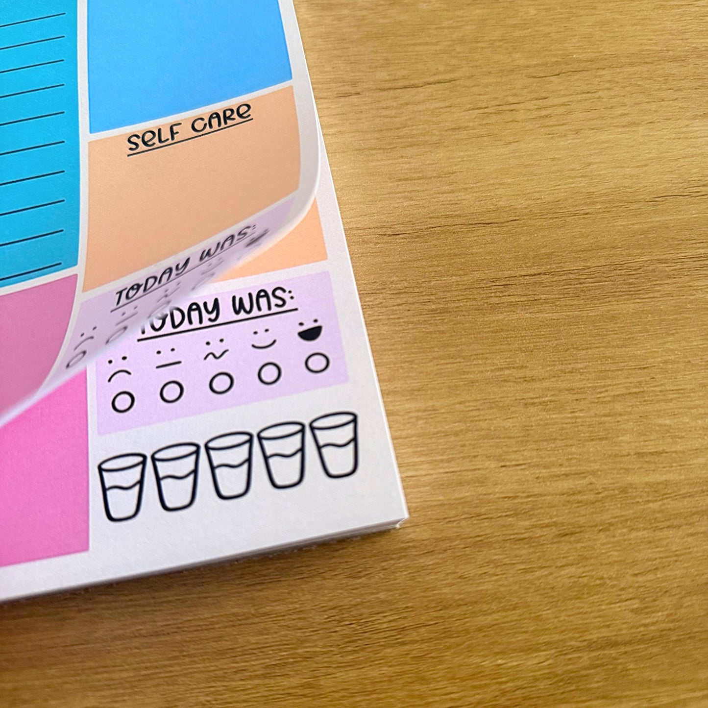 A5 Colour Block Daily Planner Notepad - Coquette Cloud Co
