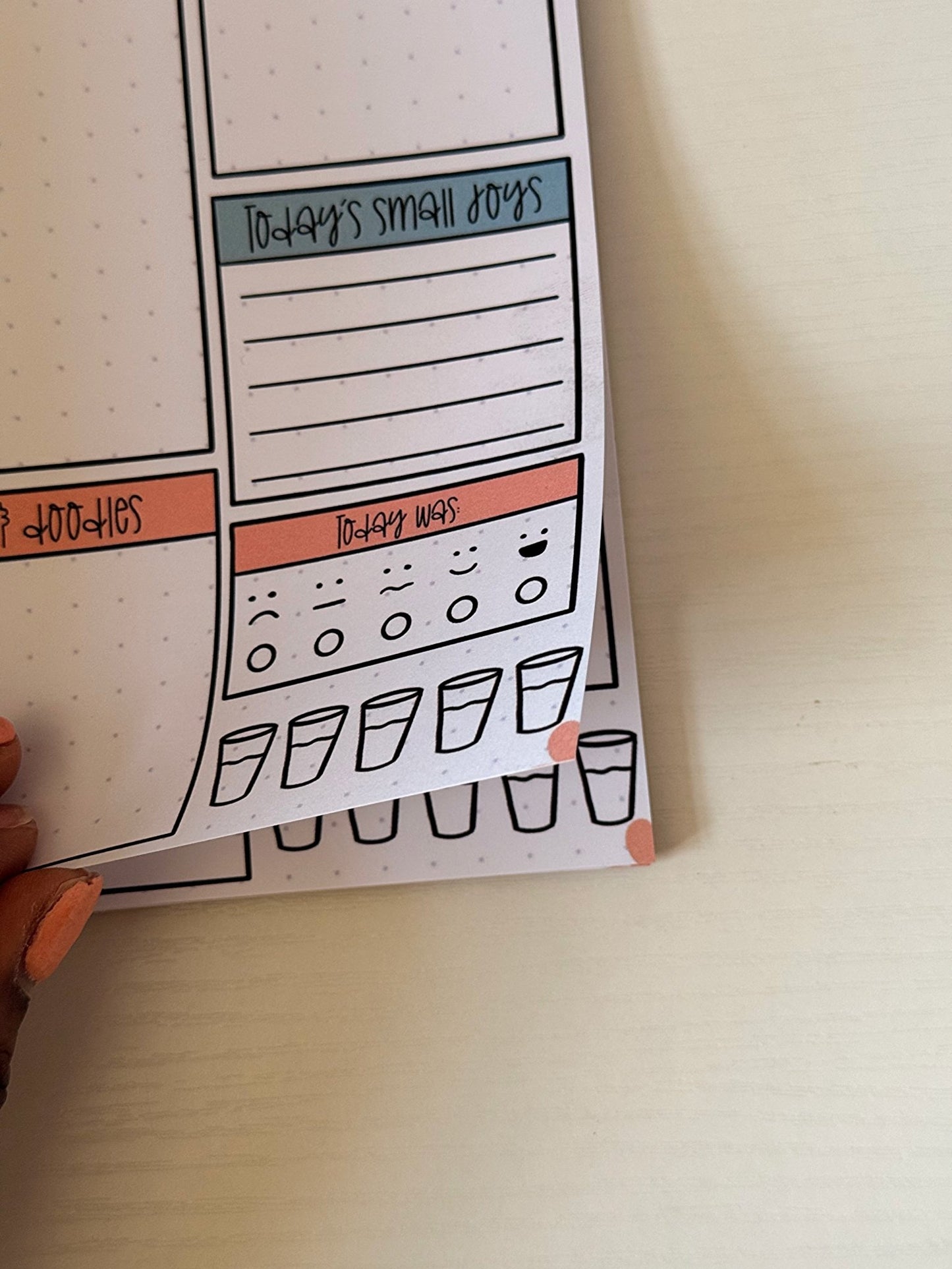 A5 Daily Planner Notepad – Gentle Daily Planning - Coquette Cloud Co