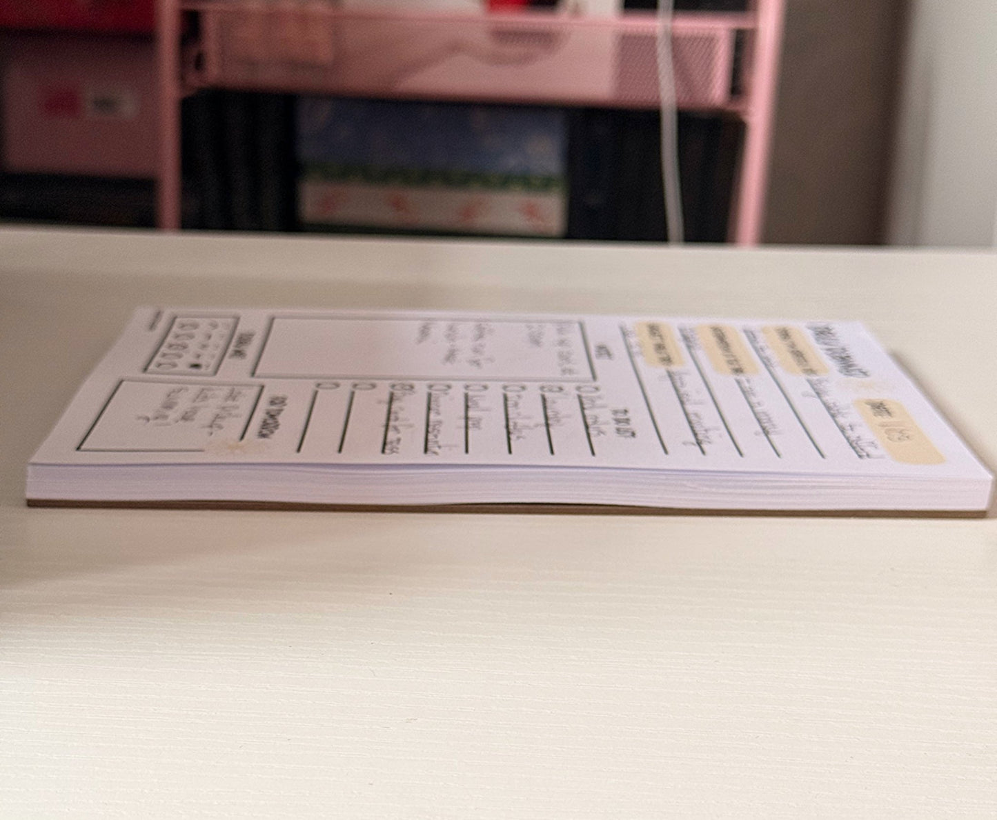 A5 Daily Planner Notepad with Gratitude - Coquette Cloud Co