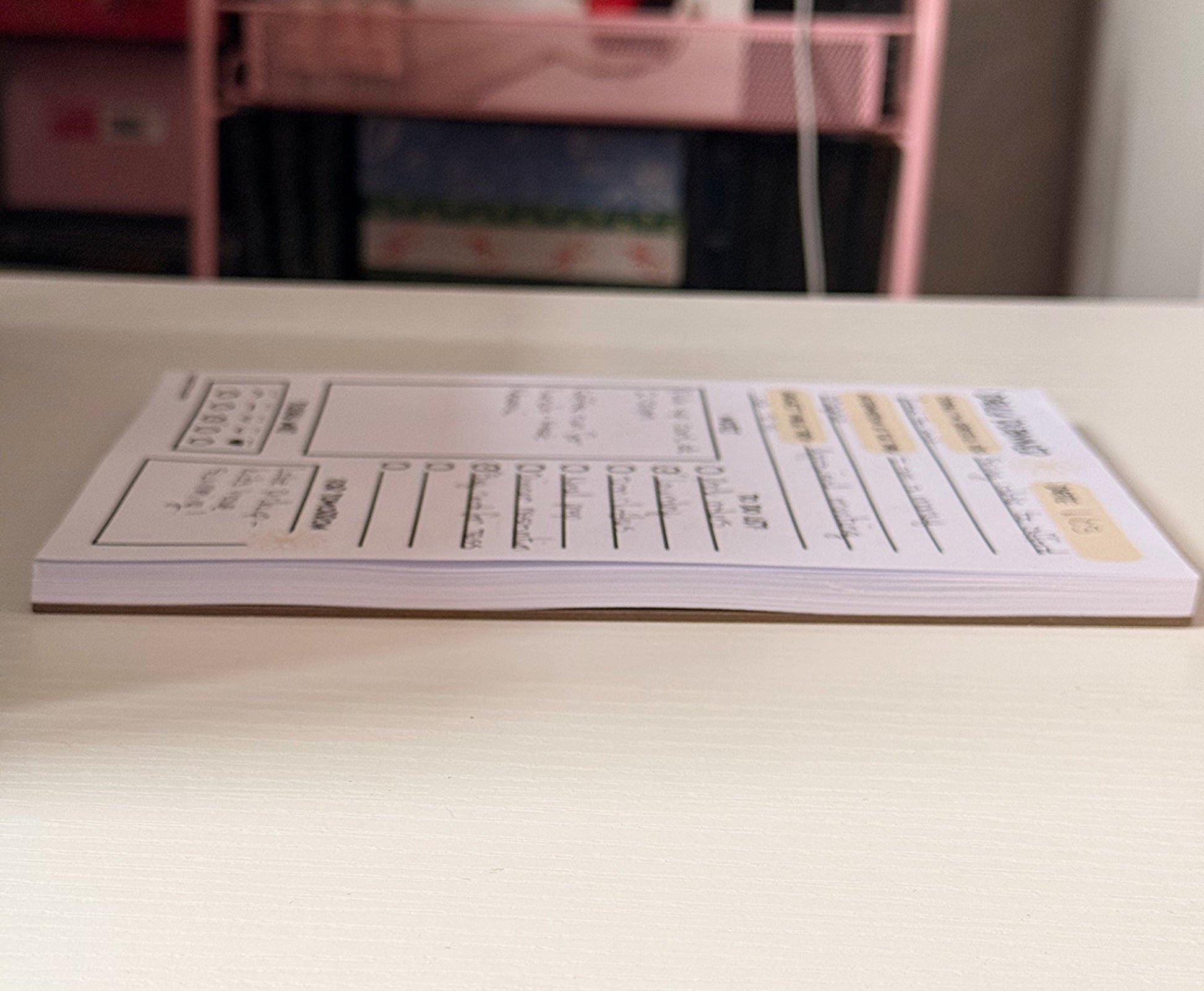 A5 Daily Planner Notepad with Gratitude - Coquette Cloud Co