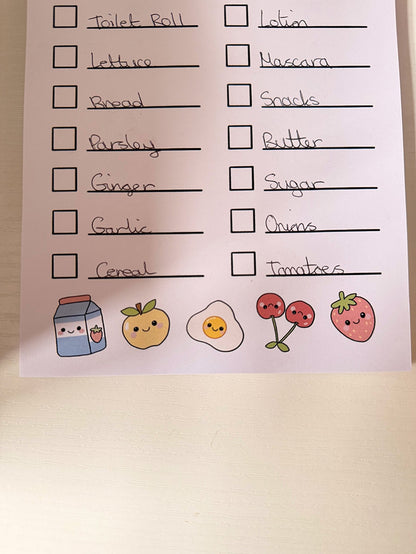A5 Grocery List Notepad - Coquette Cloud Co