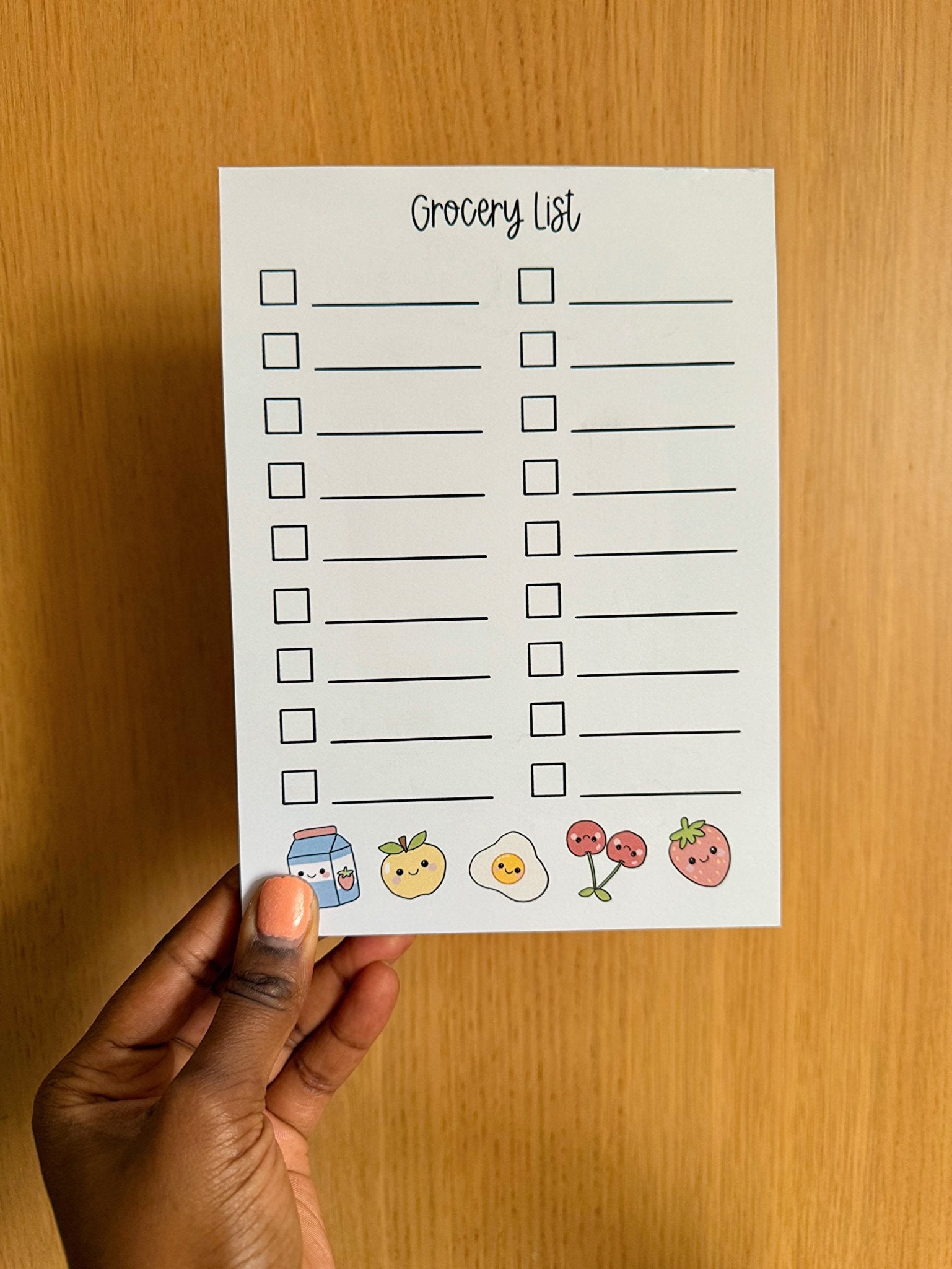 A5 Grocery List Notepad - Coquette Cloud Co