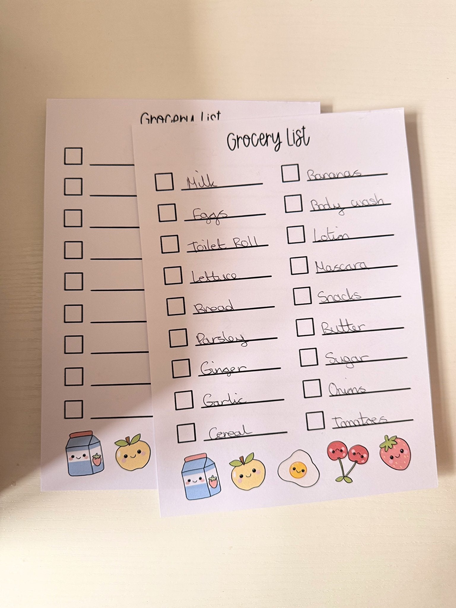 A5 Grocery List Notepad - Coquette Cloud Co