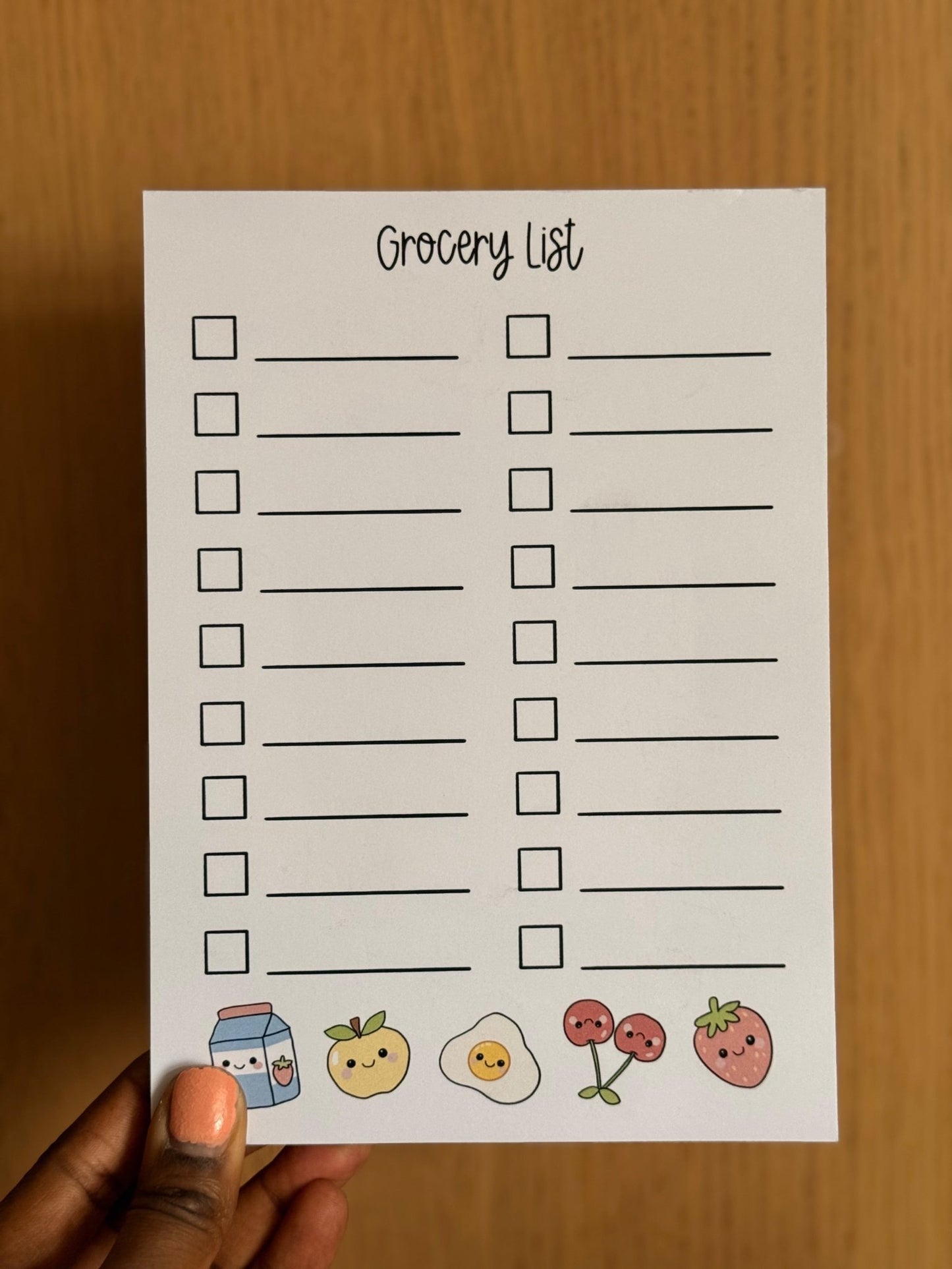 A5 Grocery List Notepad - Coquette Cloud Co