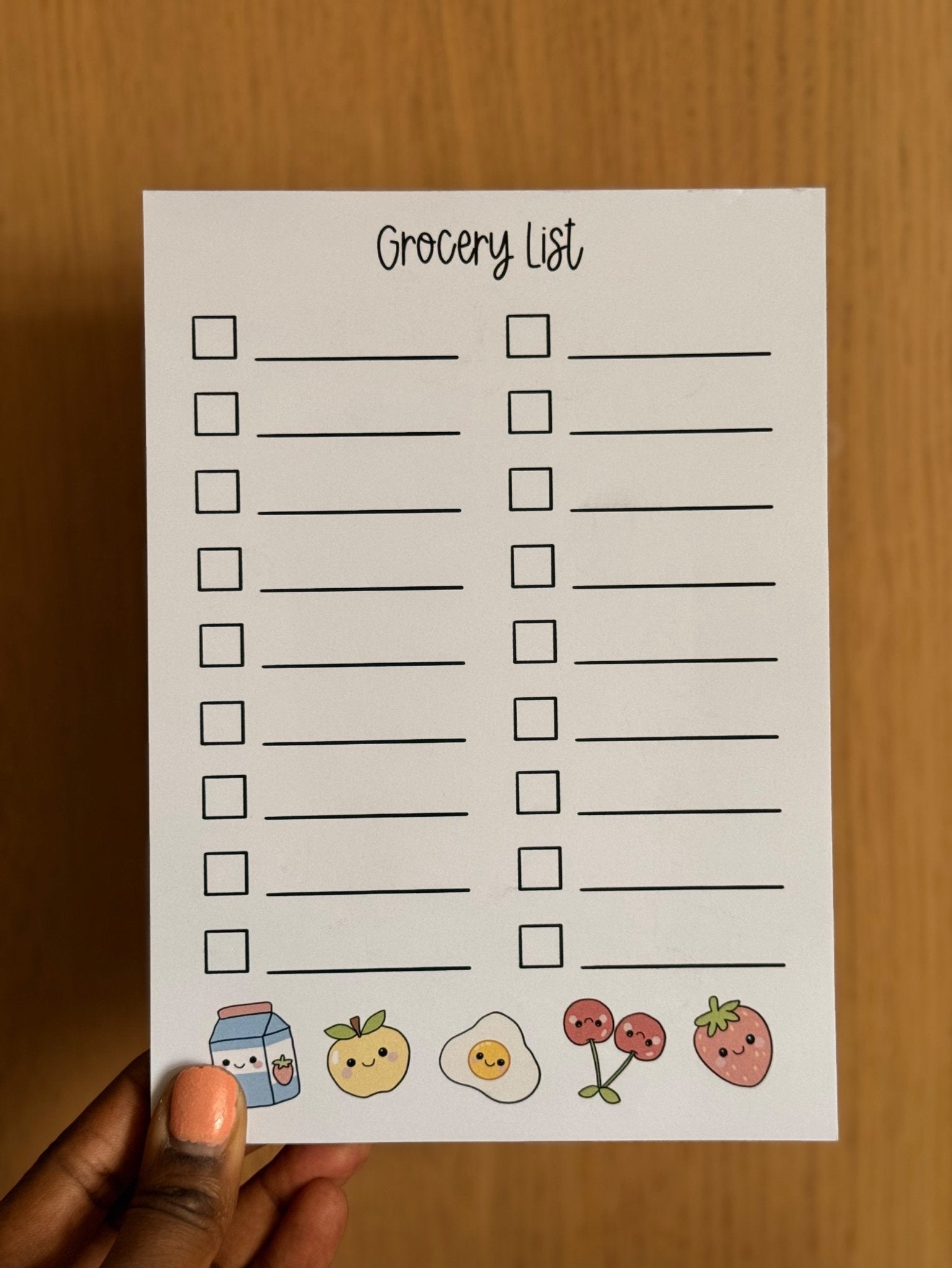 A5 Grocery List Notepad - Coquette Cloud Co