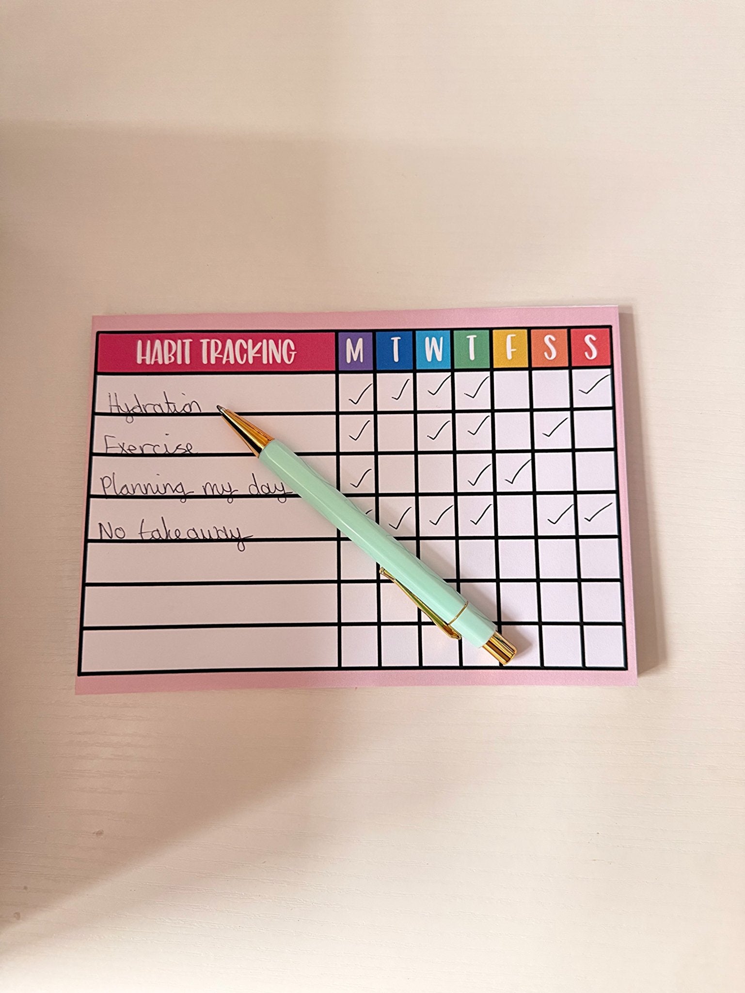 A5 Habit Tracker - Coquette Cloud Co
