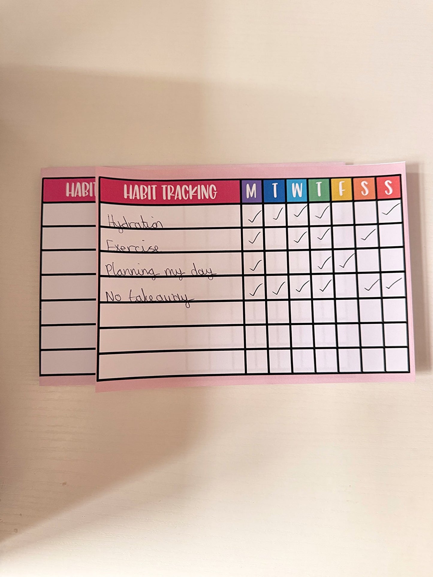 A5 Habit Tracker - Coquette Cloud Co