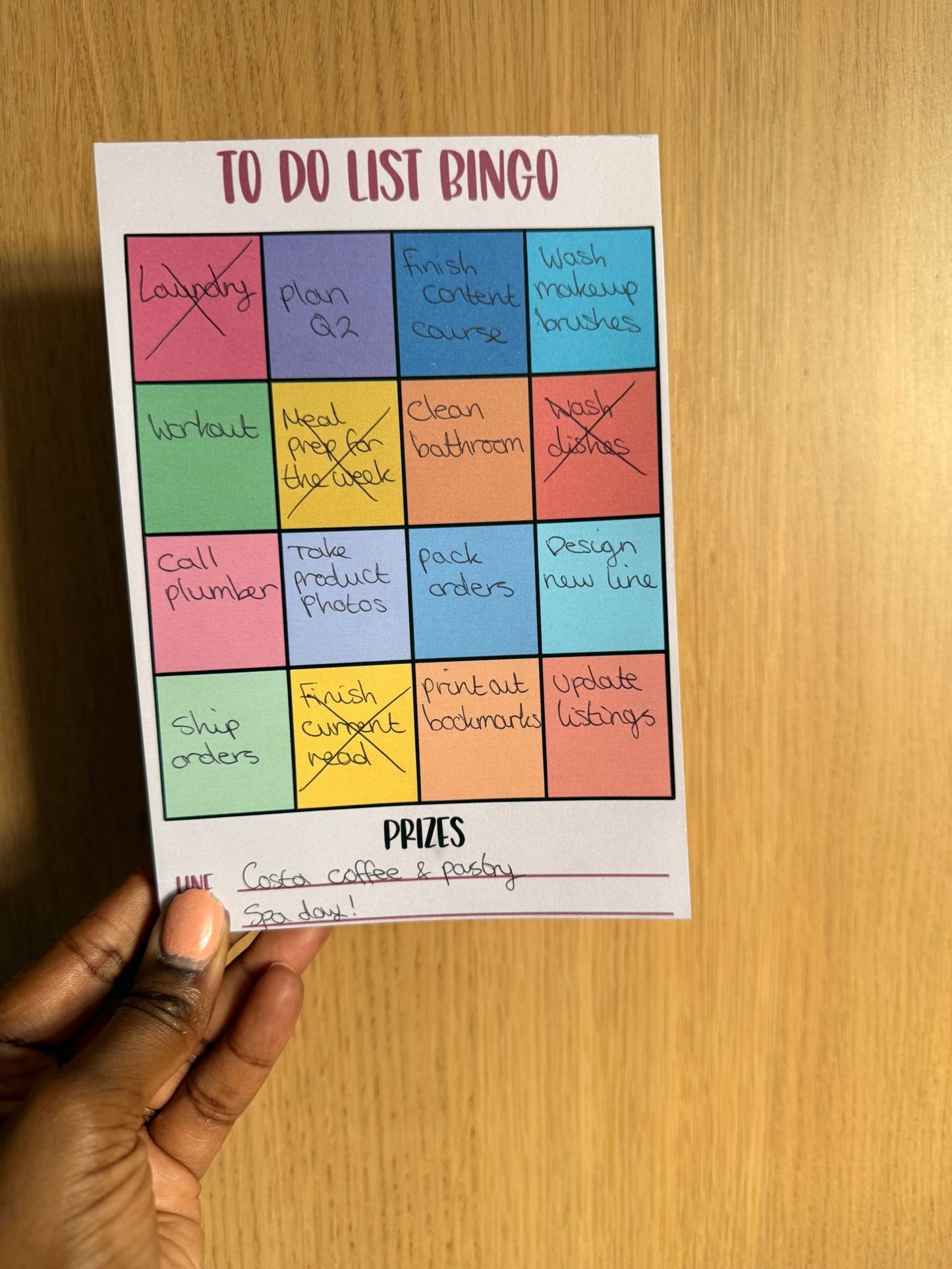 A5 To Do List Bingo Notepad - Coquette Cloud Co