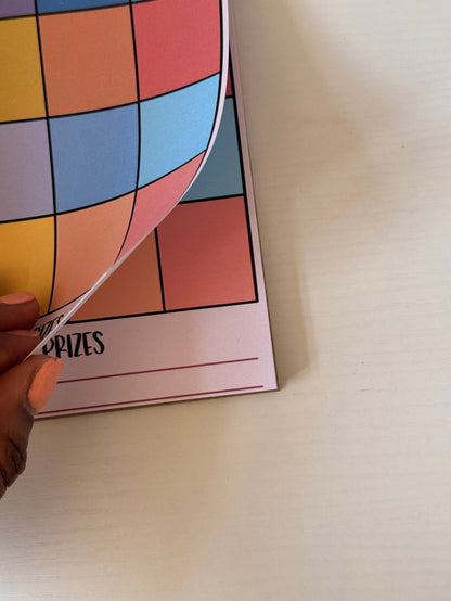 A5 To Do List Bingo Notepad - Coquette Cloud Co