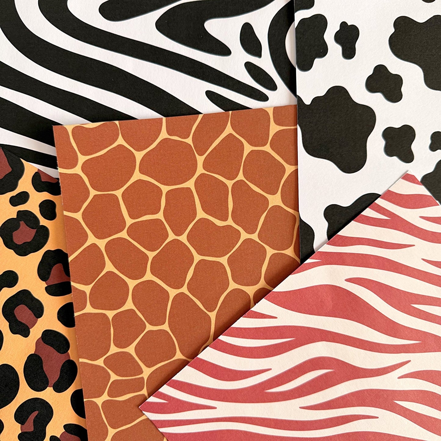 Animal Print Scrapbook Paper Pack A5 - Coquette Cloud Co