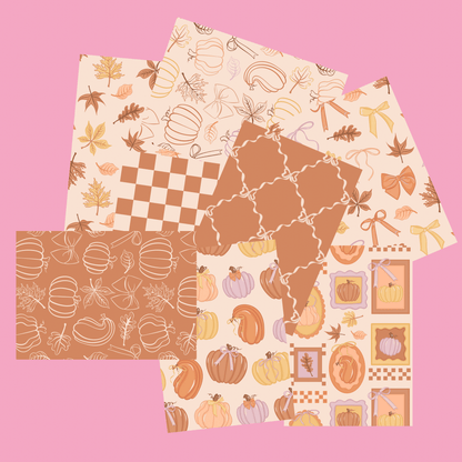 Autumn Scrapbook Paper Pack A5 - Coquette Cloud Co