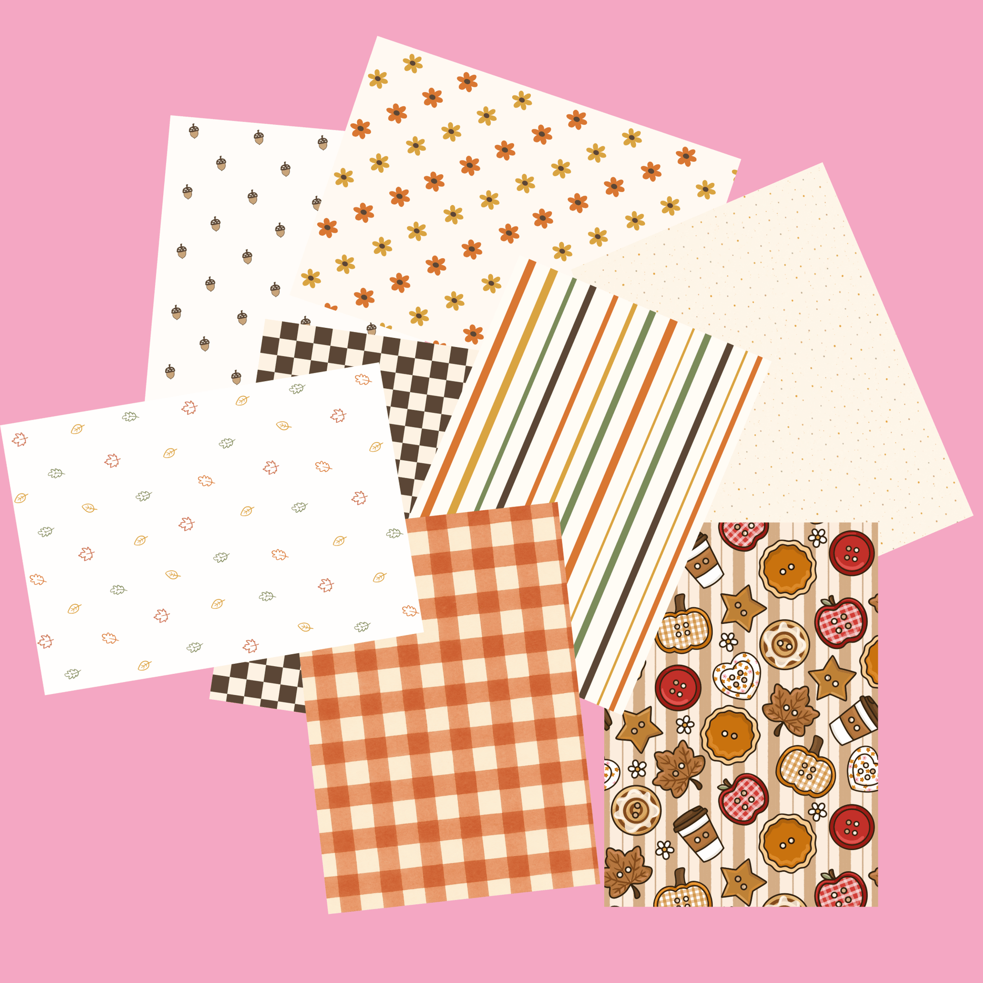 Autumn Vibes Scrapbook Paper Pack A5 - Coquette Cloud Co