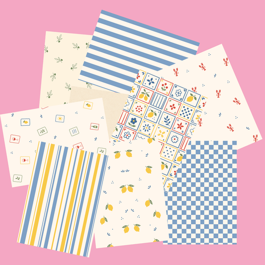 Bella Vita Scrapbook Paper Pack A5 - Coquette Cloud Co